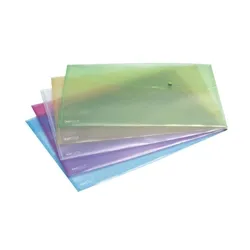 Rapesco Popper Wallet A3 Pastel Assorted (5 Pack) 0