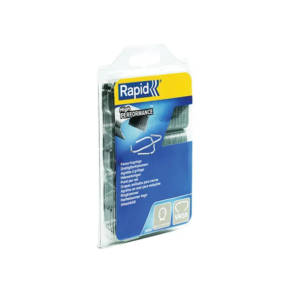 Rapid Uk Rapid 40109236 VR38 Light Hog Rings Pack 300