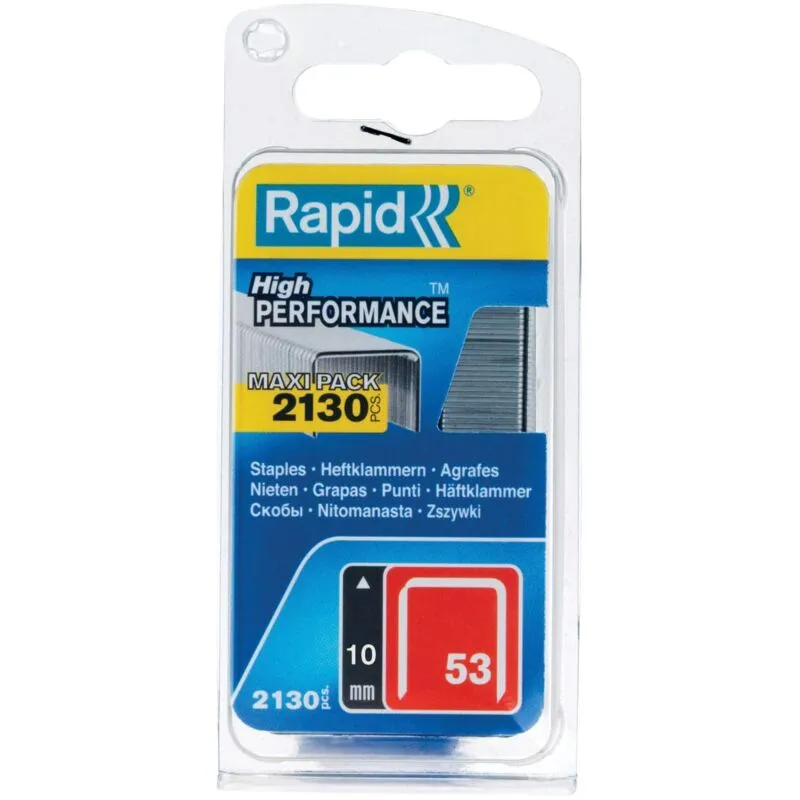 Rapid Uk Rapid 5000743 53/10B 10mm Galvanised Staples (Pack 2000)