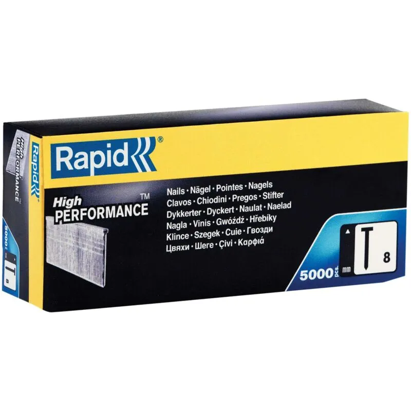 Rapid Uk Rapid 40100537 No.8 Brad Nails 18Ga 50mm (Box 5000)