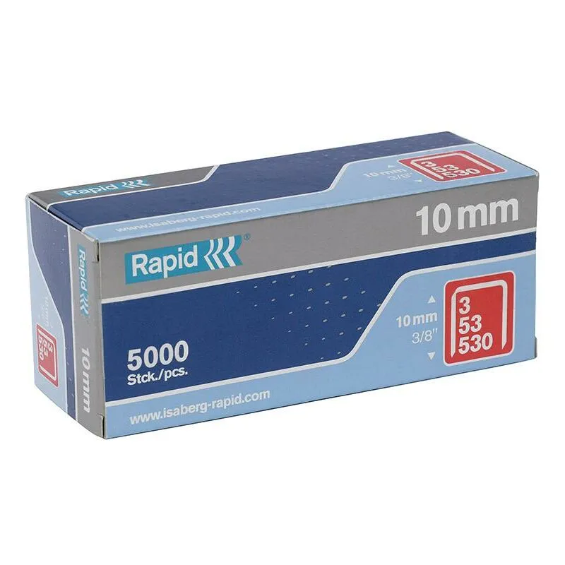 53/10MM Galvanised Staples (Pk-5000) - Rapid