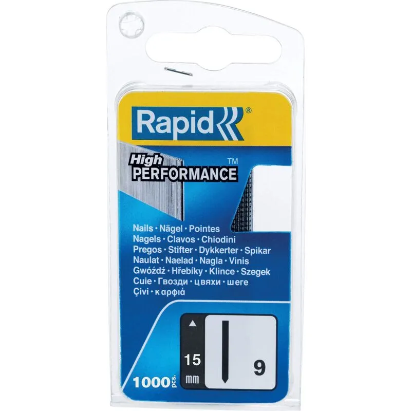 Rapid - 40109538 9/15mm Headless Pins (Narrow Box 1000) RPD915NB