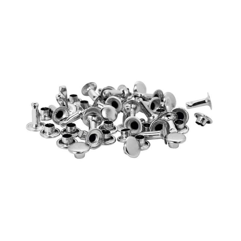 Rapid Tubular Rivets 7 X 3 X 9Mm Cap 3 X 7Mm (Pack Of 25) in Silver Silver