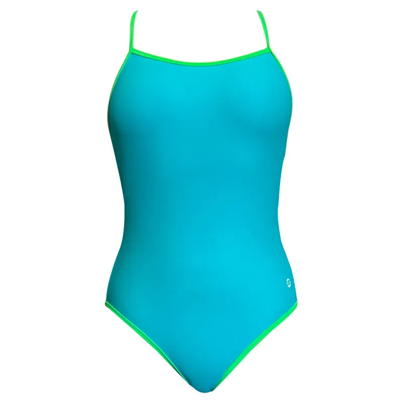 Ras Labuan Tie Back Swimsuit Aqua 38 Women