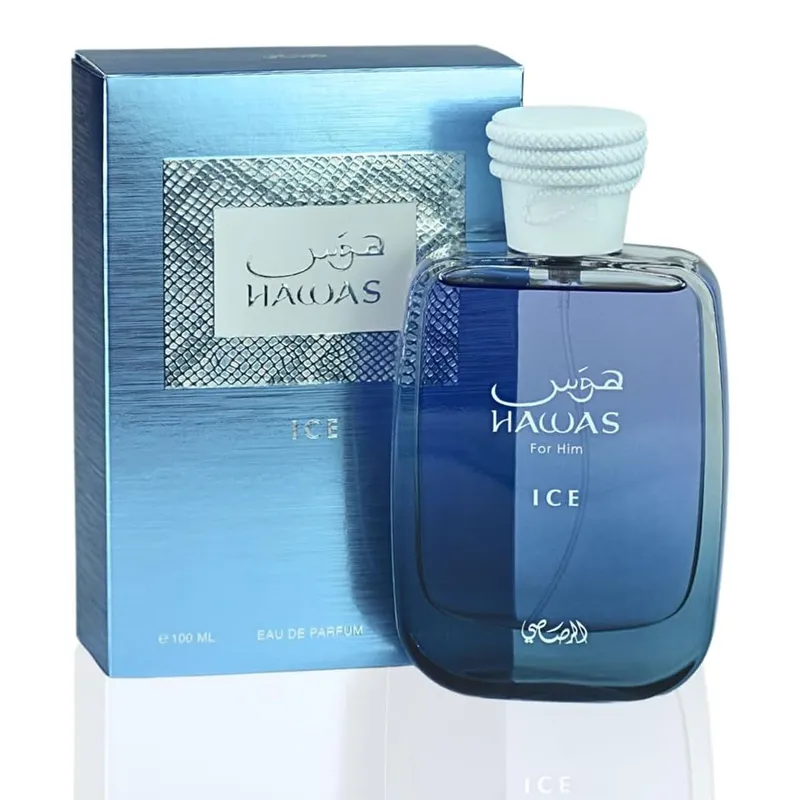Rasasi Men's Hawas Ice Edp 100ml in Blue Blue 100ml