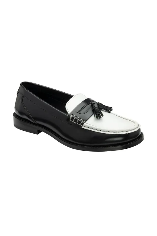 Ravel Women's Black & White Leather 'Millport' Loafers Size: 4 - Multicolor