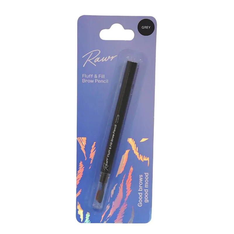 Rawr Beauty Fluff & Fill Brow Pencil Grey - Grey - Size: One Size