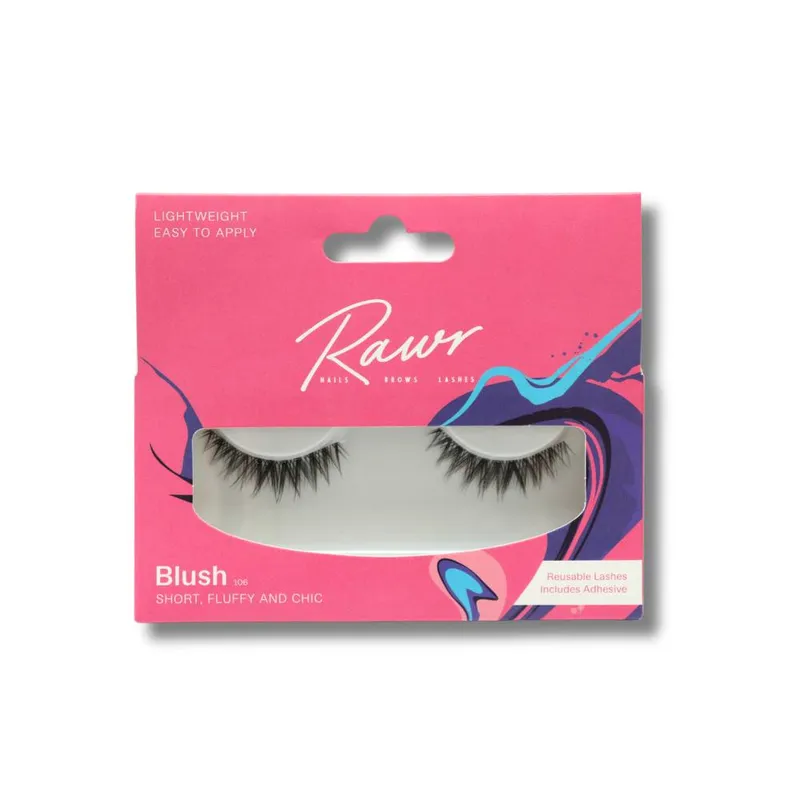 Rawr Beauty Strip Lash Blush 106 in Black Black