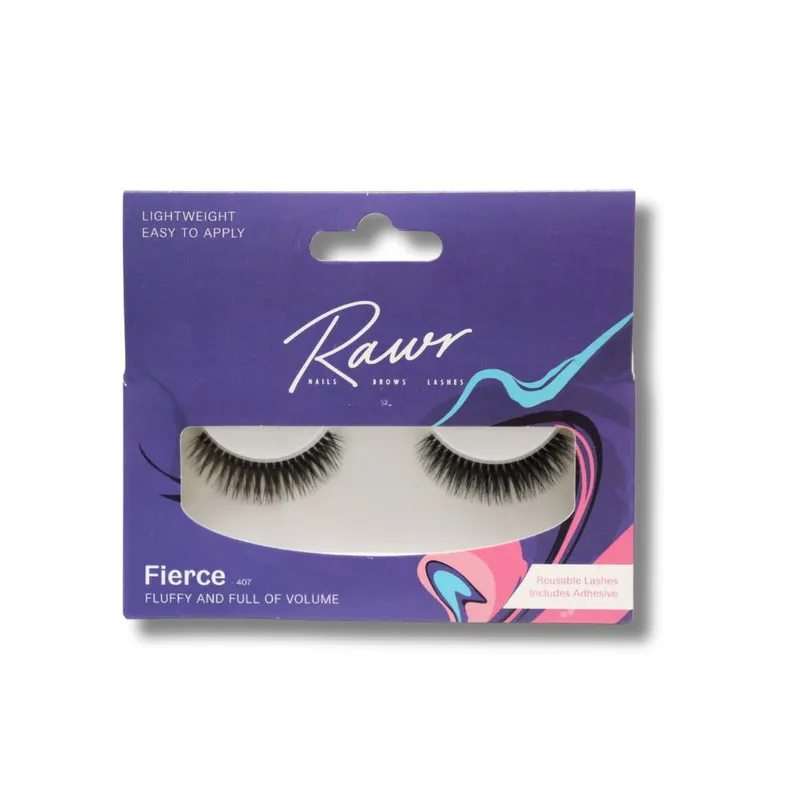 Rawr Beauty Strip Lash Fierce 407 in Black Black