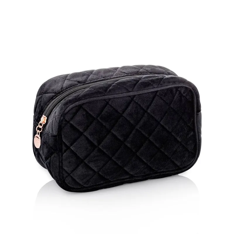 Rawr Beauty Quilted Vanity Bag - Black Black