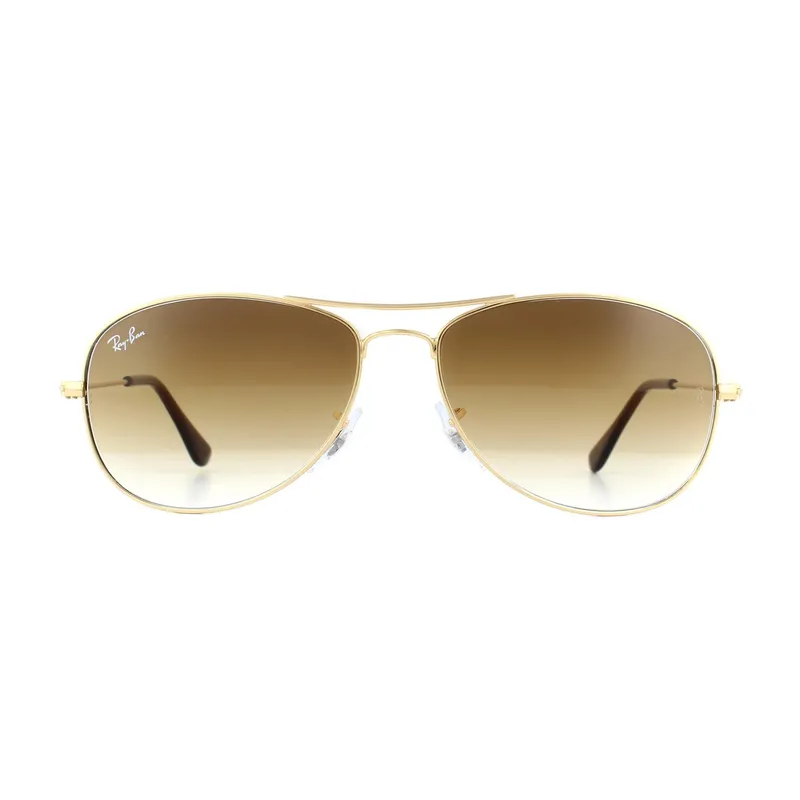 Ray-Ban Aviator Gold Brown Gradient Sunglasses Gold One Size