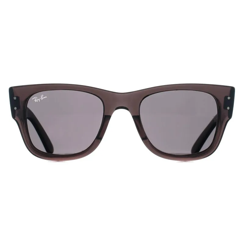 Ray-Ban Square Transparent Black Dark Grey RB0840S Mega Wayfarer Black One Size