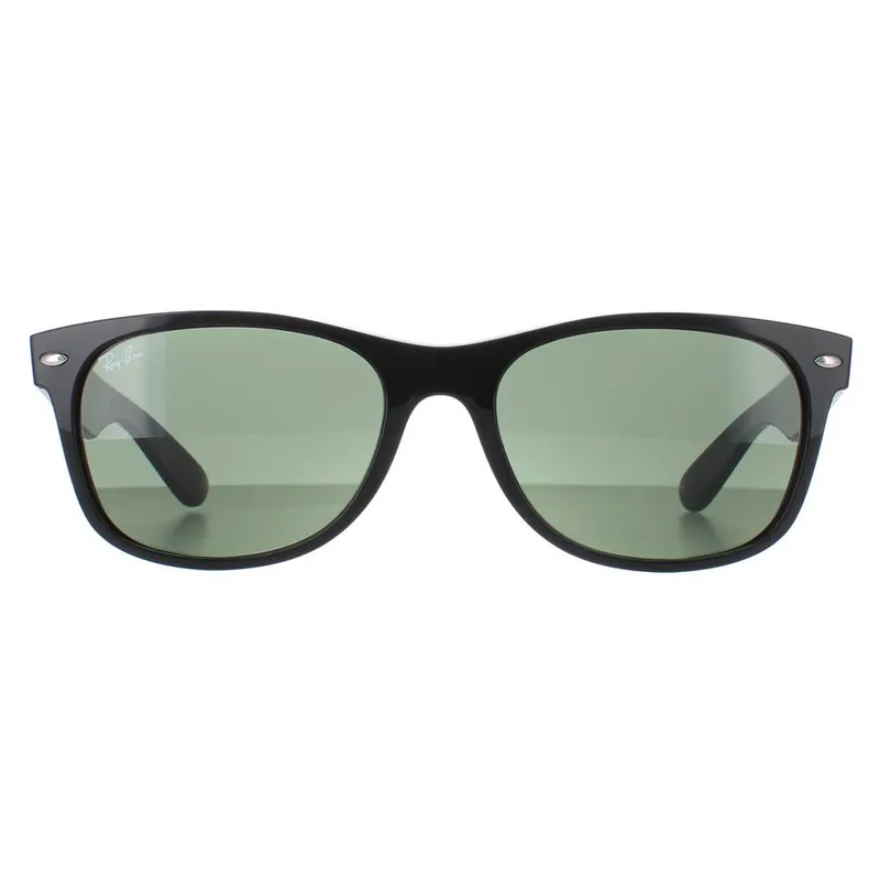 Ray-Ban Unisex Rectangle Black Green Sunglasses - Black