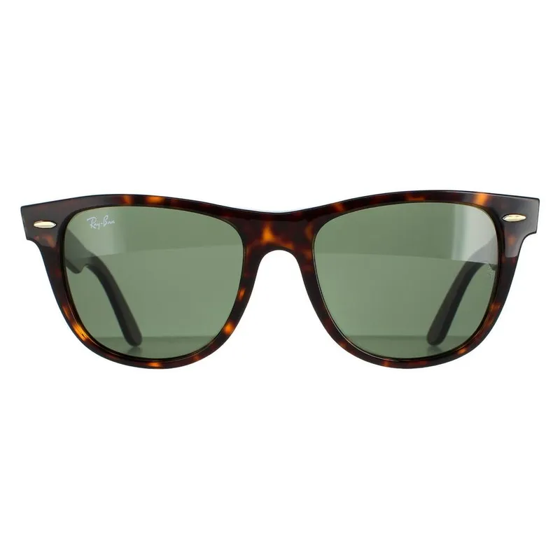 Ray-Ban Unisex Rectangle Tortoise Green Sunglasses in Brown - Brown