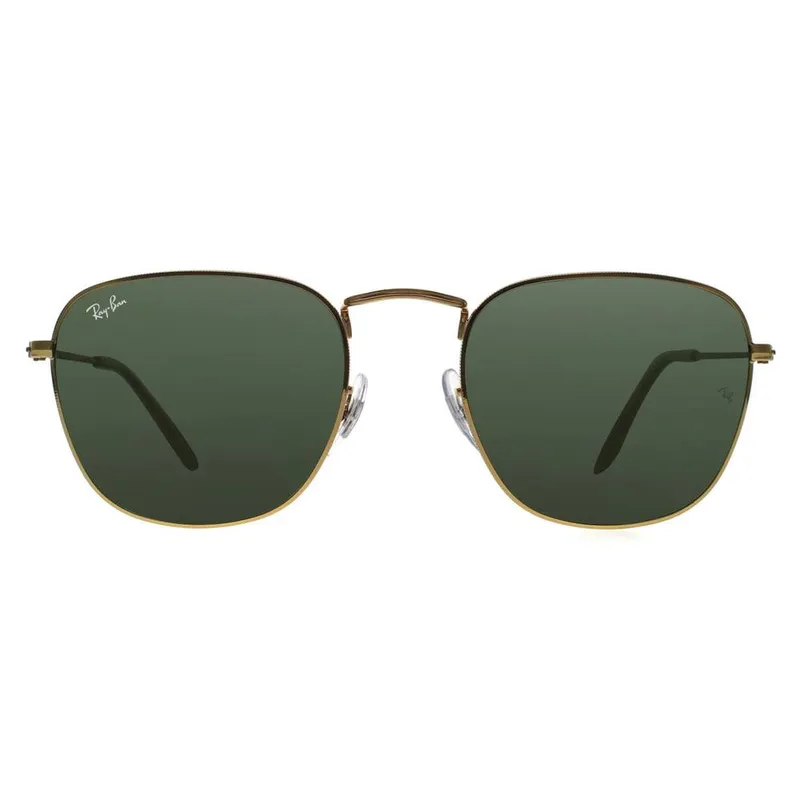 Ray-Ban Unisex Round Gold Green G-15 Sunglasses - Gold - Size: One Size
