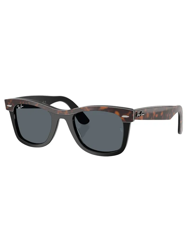 Ray-Ban Wayfarer Square Sunglasses - Havana On Black/Blue