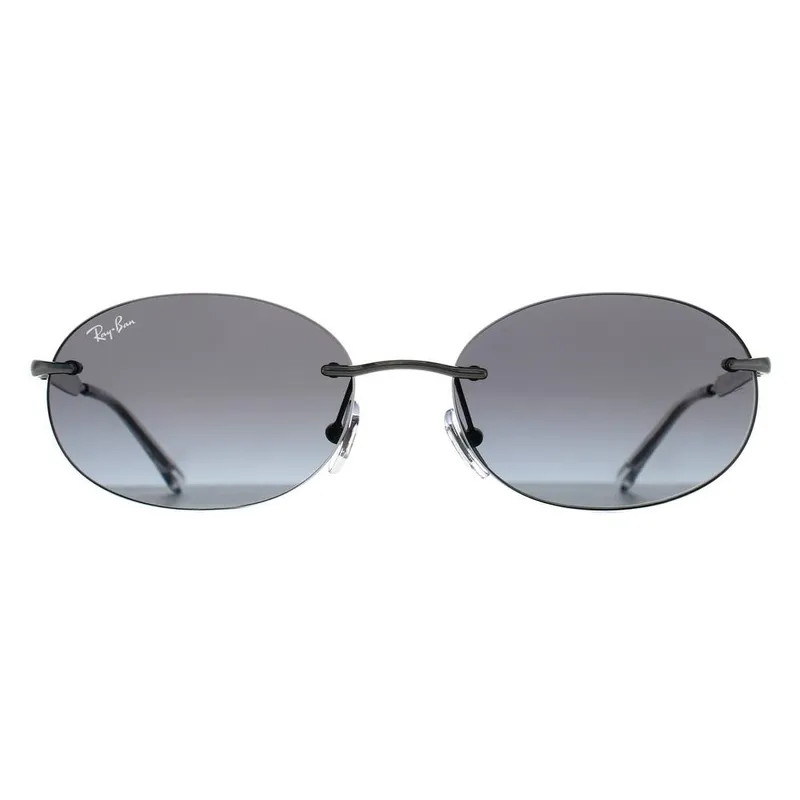 Ray-Ban Women's Oval Silver Grey Gradient RB3767 Sunglasses - Silver