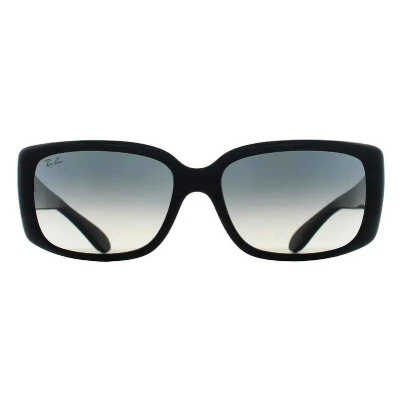 Ray-Ban Women's Rectangle Black Grey Gradient RB4389 Sunglasses - Black