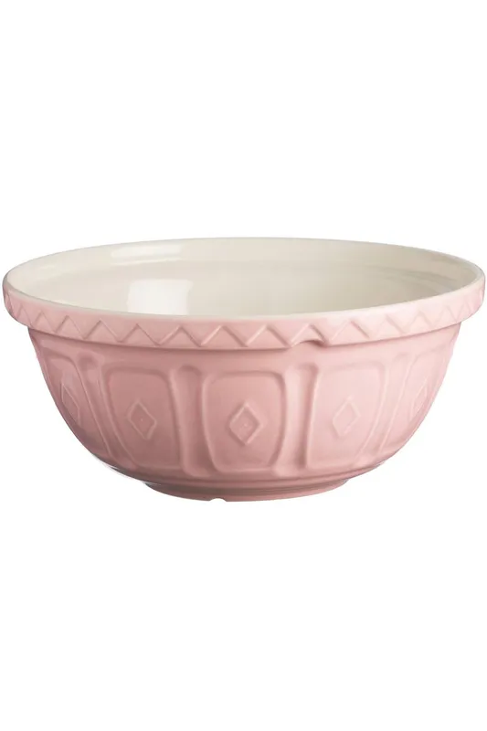 Rayware Mason Cash Colour Mix Earthenware Mixing Bowl 26cm - Powder Pink Pink