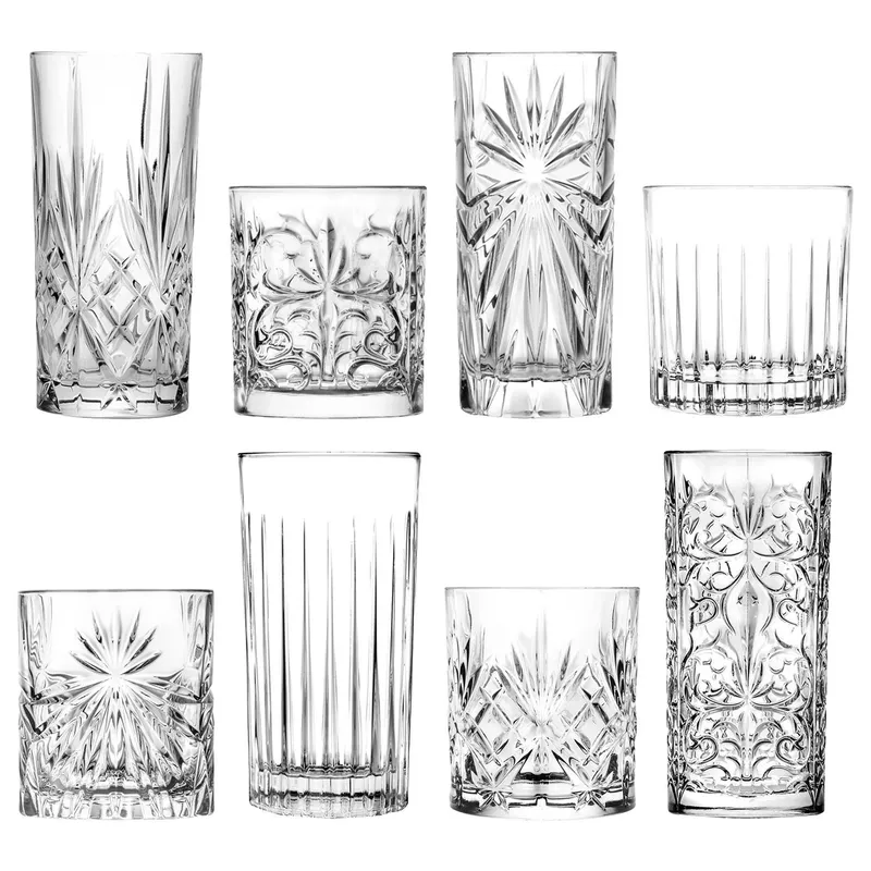 Rcr Crystal 8 Piece Crystal Mixology Glassware Set