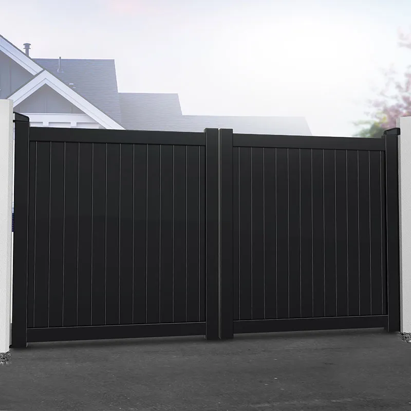 Readymade Gates Devon Premium Metal Driveway Double Gates - Black