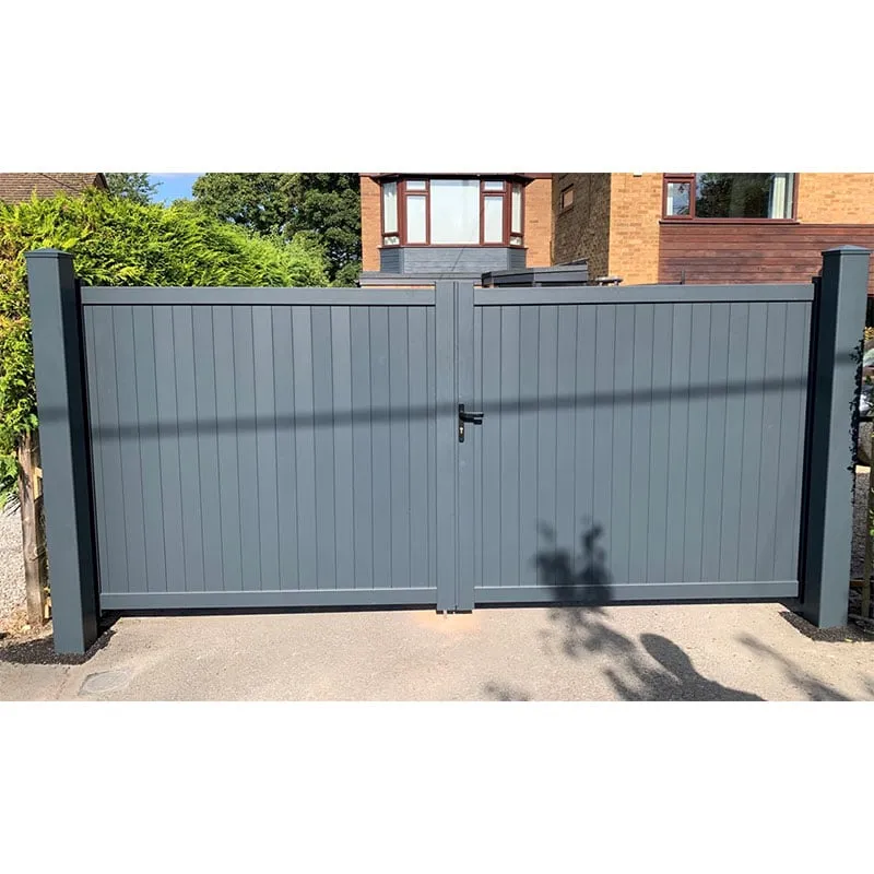 Readymade Gates Devon Premium Metal Driveway Double Gates - Grey