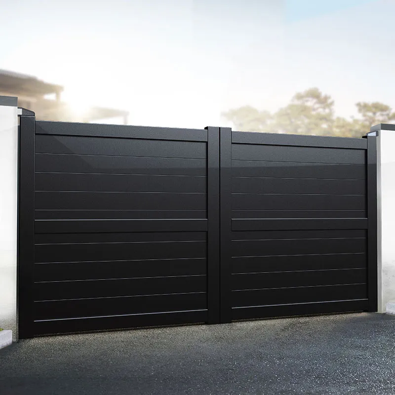 Readymade Gates Exeter Premium Metal Driveway Double Gates - Black