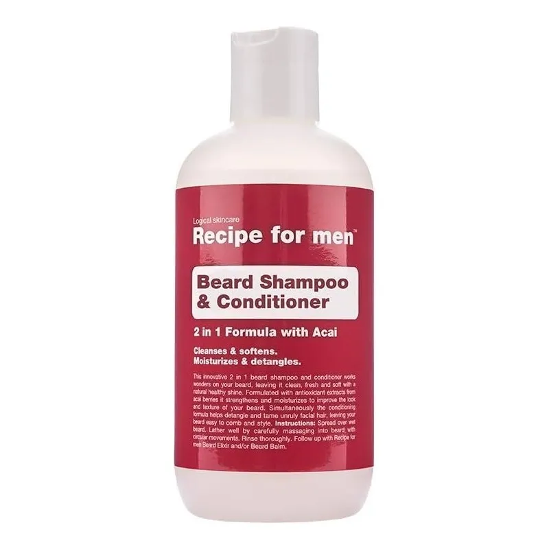 Recipe for Men Beard Shampoo & Conditioner 250ml