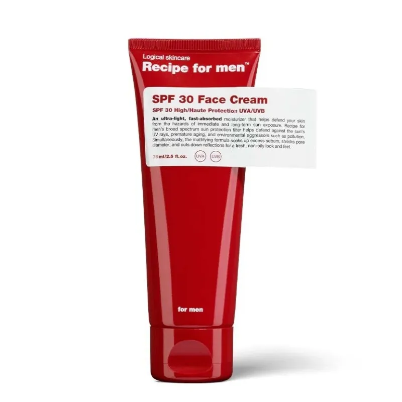 Recipe for Men Spf 30 Facial Moisturiser 75ml