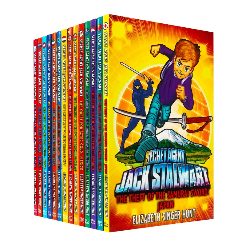 Secret Agent Jack Stalwart Collection By Elizabeth Singer Hunt 14 Books Set - Ages 5+ - Paperback Red Fox
