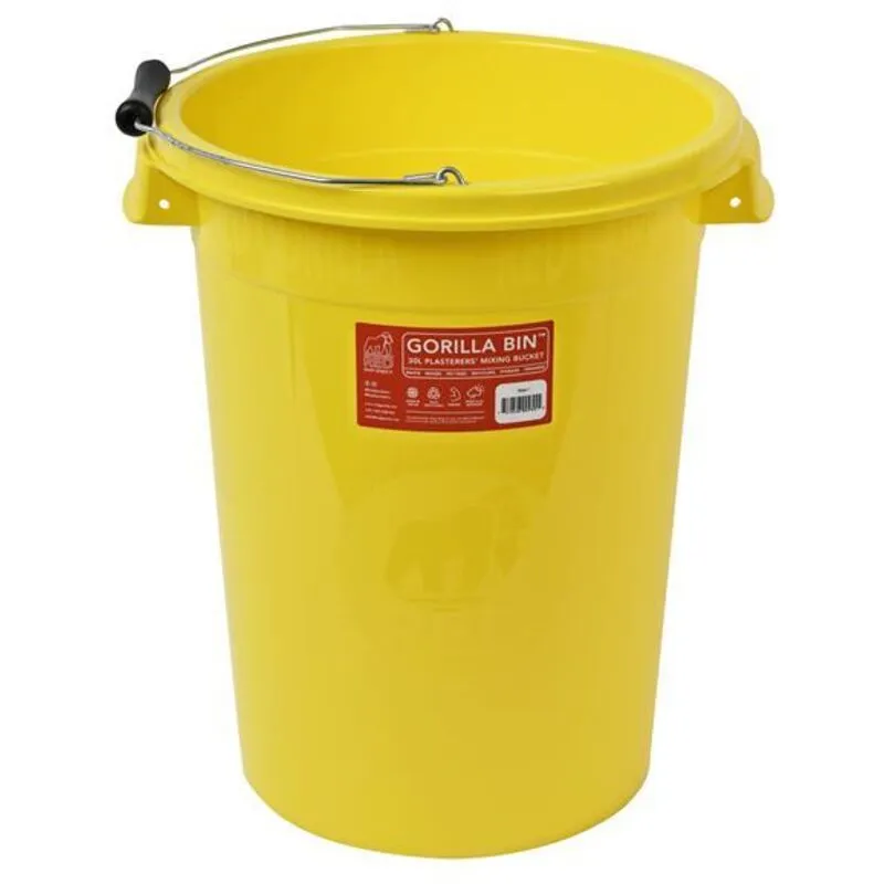 Gorilla Red Plasterers Mixing Bucket Yellow Yellow