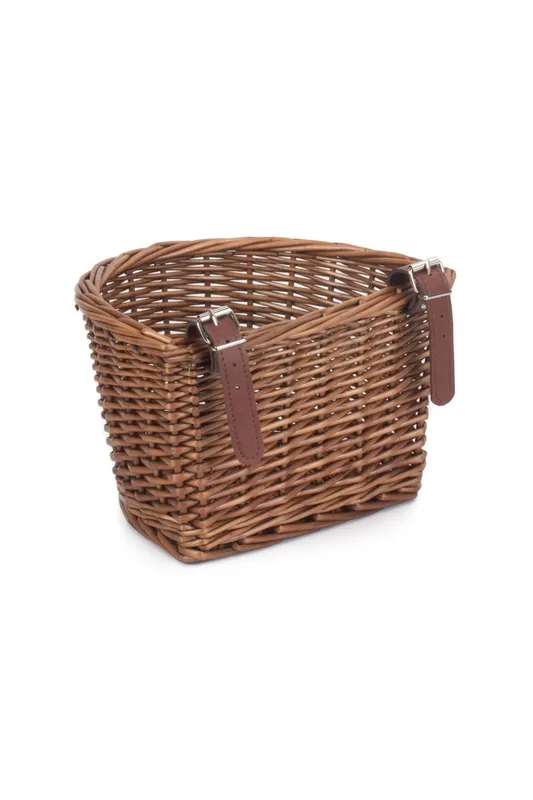 Red Hamper Kids Wicker Bicycle Basket