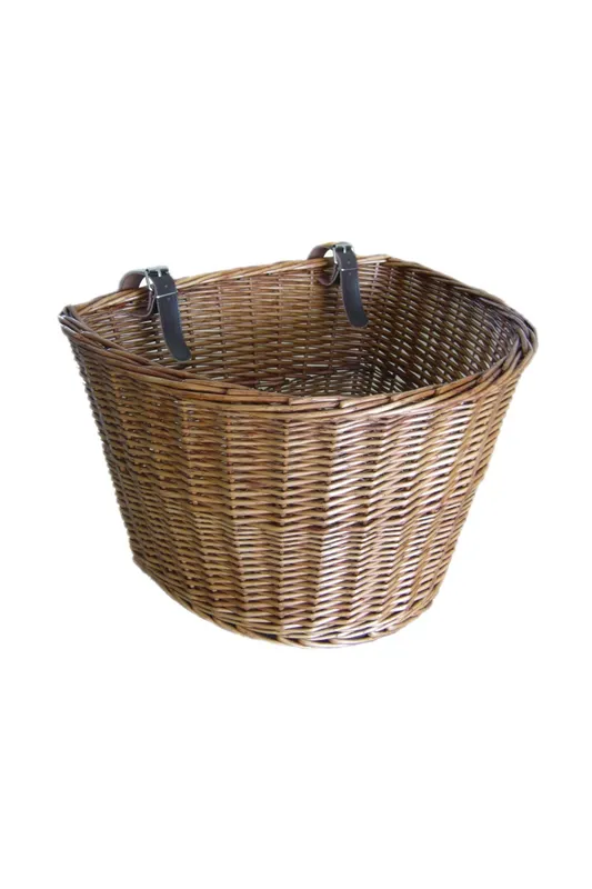 Red Hamper Wicker Bicycle Basket - - Size: Onesize