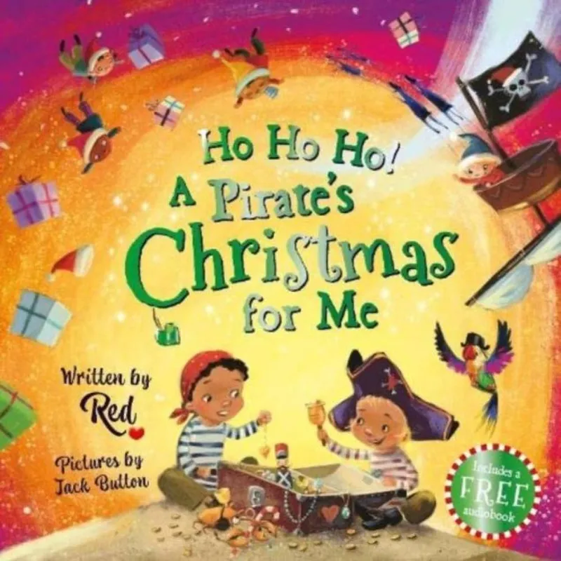 Red Ho Ho Ho A Pirate's Christmas For Me Paperback Book Multicolor