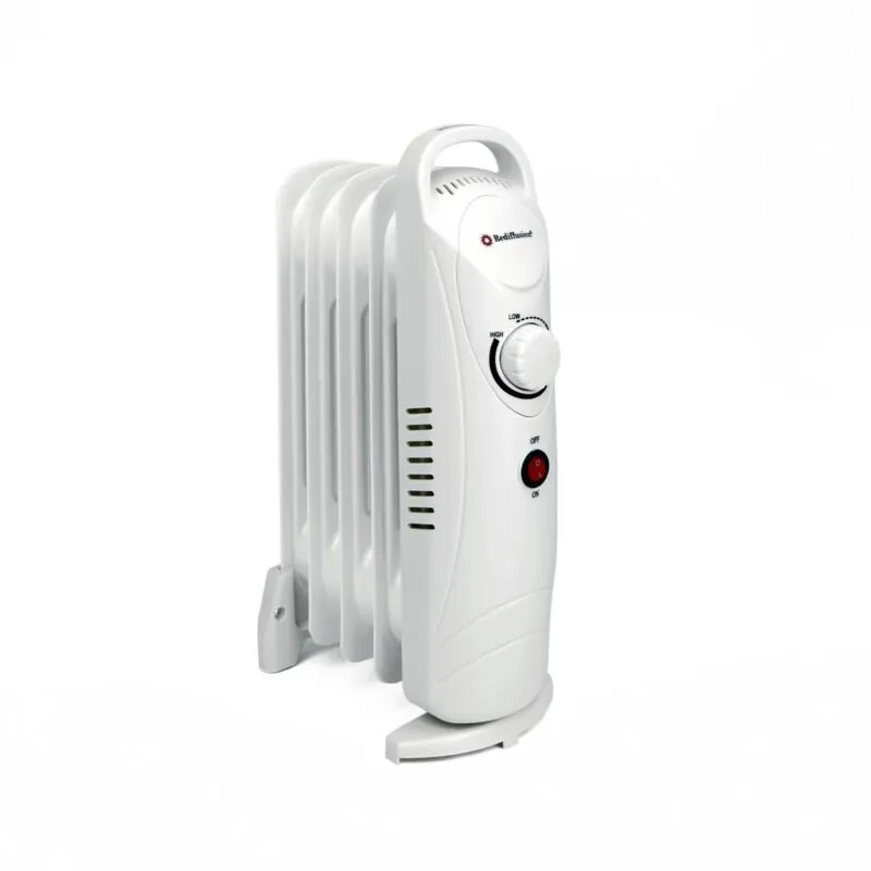 Oil Filled Radiator 650W 5 Fin by Rediffusion REDB125A