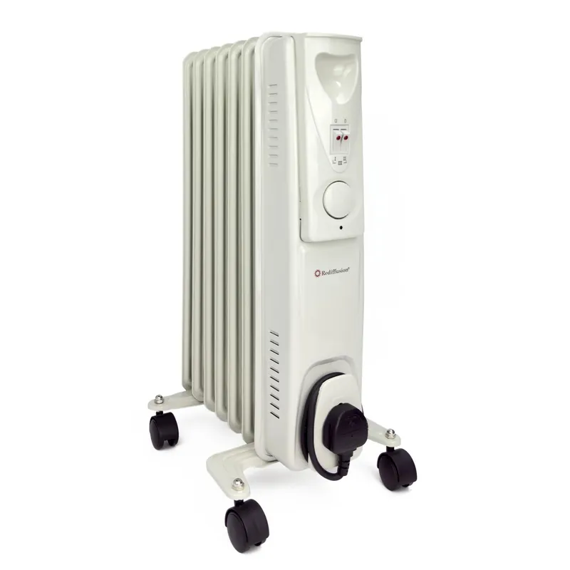 Rediffusion 1500W Oil Filled Radiator in White White