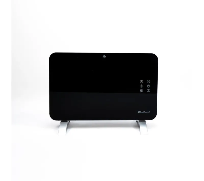 Hamilton Beach Rediffusion Glass Panel Heater Smart 1000W Black
