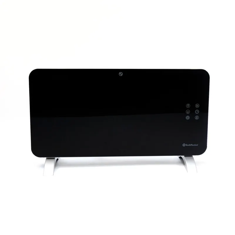 Rediffusion Smart Glass Panel Heater 1500W Black Black