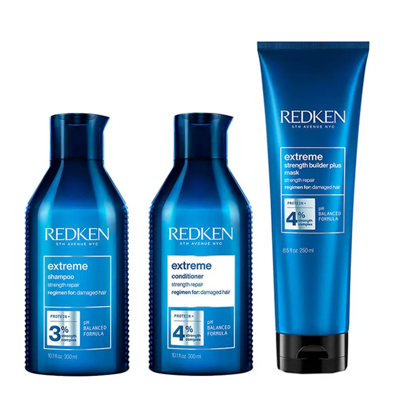 Redken Extreme Shampoo 300ml, Conditioner 300ml & Strength Builder Plu