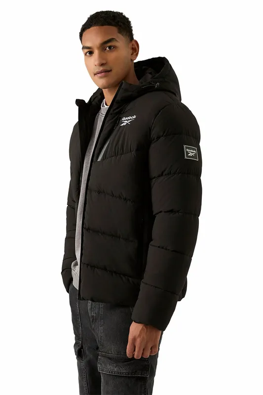 Reebok Men's RB1567 Stretch Puffer Jacket - Black - Size: 40/Regular