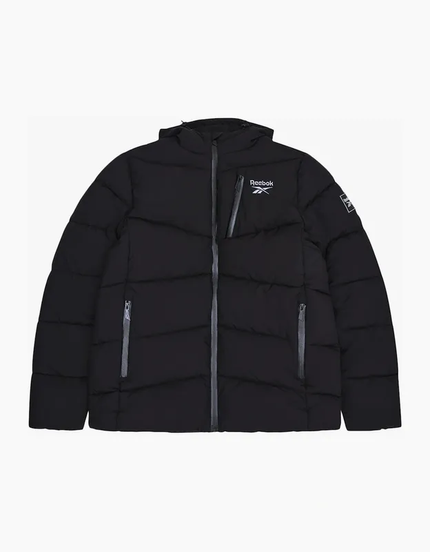 Reebok Men's RB1567 Stretch Puffer Jacket - Black - Size: Regular/36