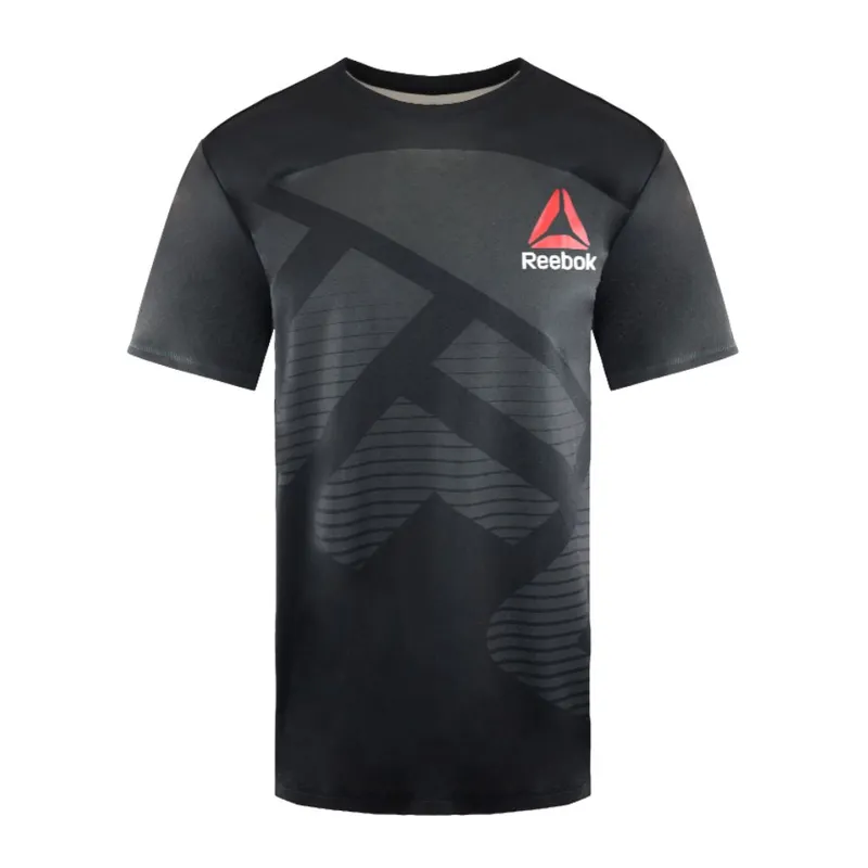 Reebok Men's Ufc Black T-Shirt Size: Large Black L