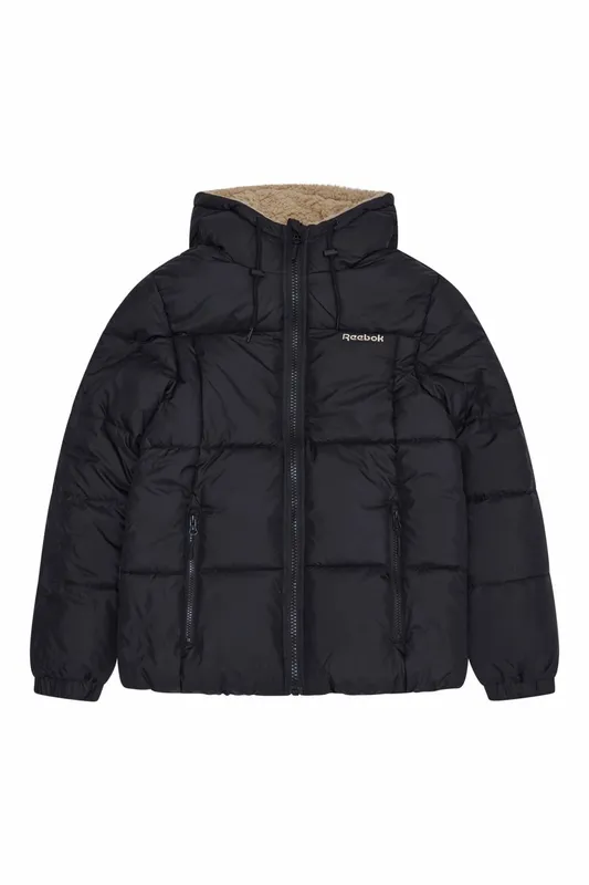 Reebok Reversible Puffer Sherpa Womens Jacket - - Size: S