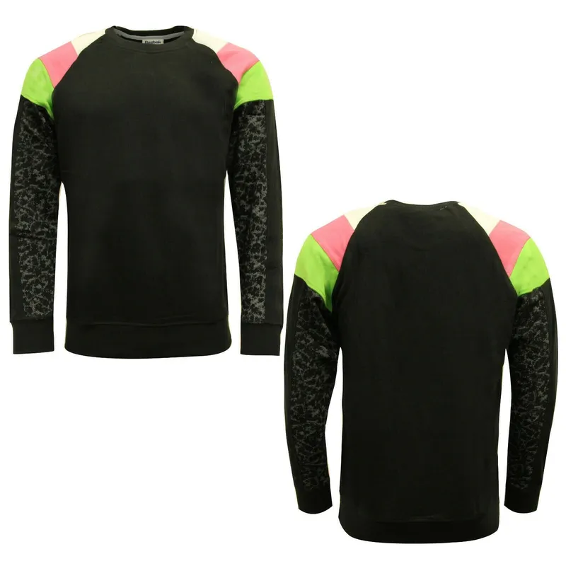 Reebok Women's Logo Black Sweater Size: Medium Black