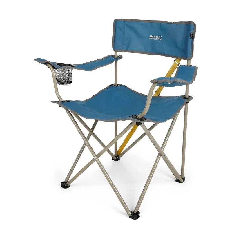 Regatta Isla II Folding Chair in Mid Blue Mid Blue