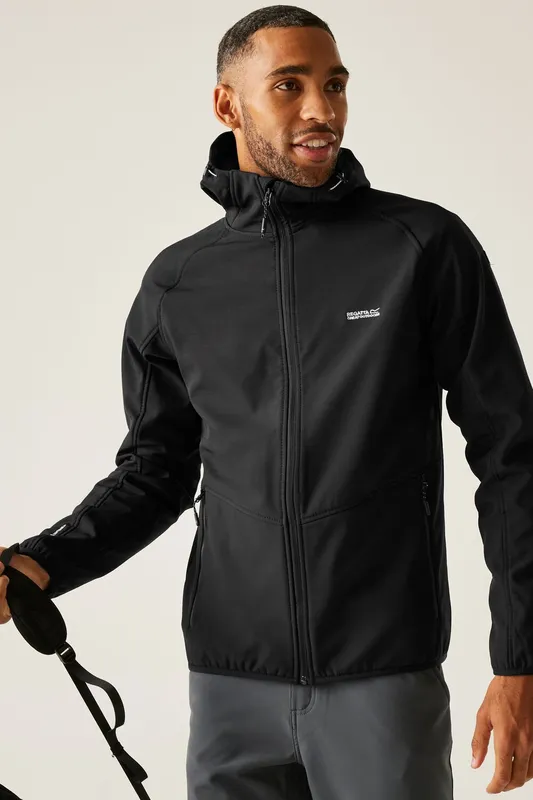 Regatta Men's Arec Softshell Jacket in Black Size: 2XL Black 2XL