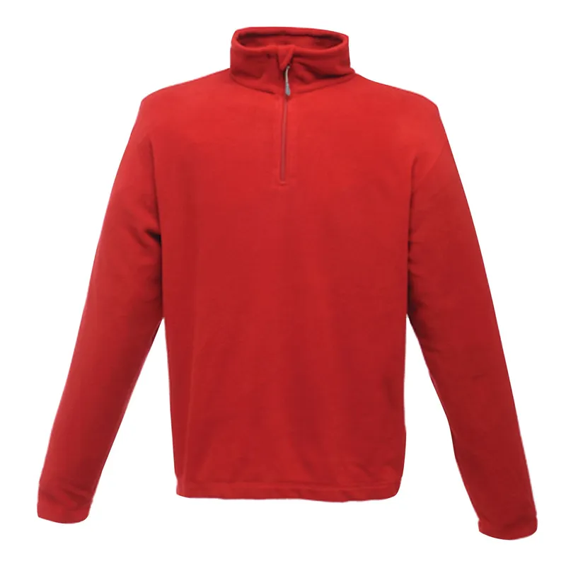 Regatta Mens Micro Zip Neck Fleece Top - Red - Size Large