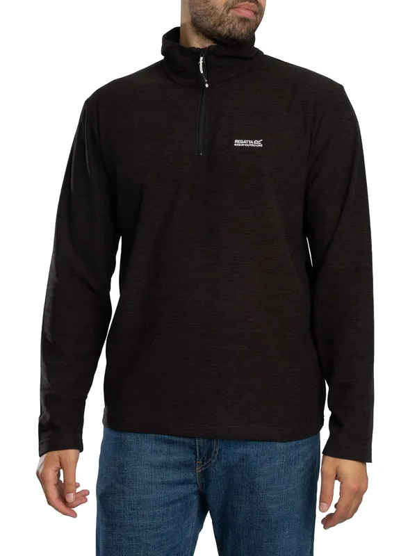 Regatta Thompson Marl Half Zip Fleece - Ash - Male - Size: Xxl