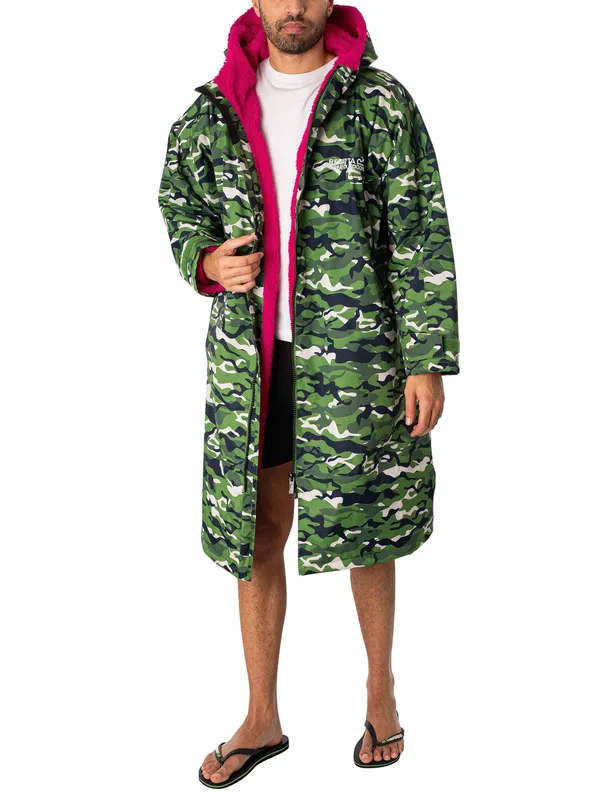 Regatta Waterproof Changing Robe - Cactus Camo - Male - Size: XS/S