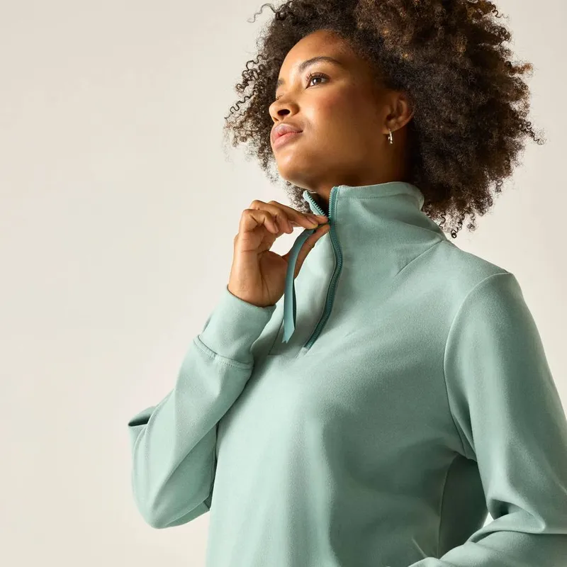 Women's 1/2 zip fleece Regatta Demmi Vert 44